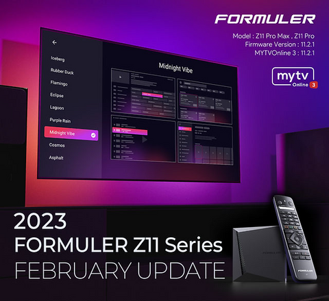 Nieuw: 2023 FORMULER Z11 Series Februari Update